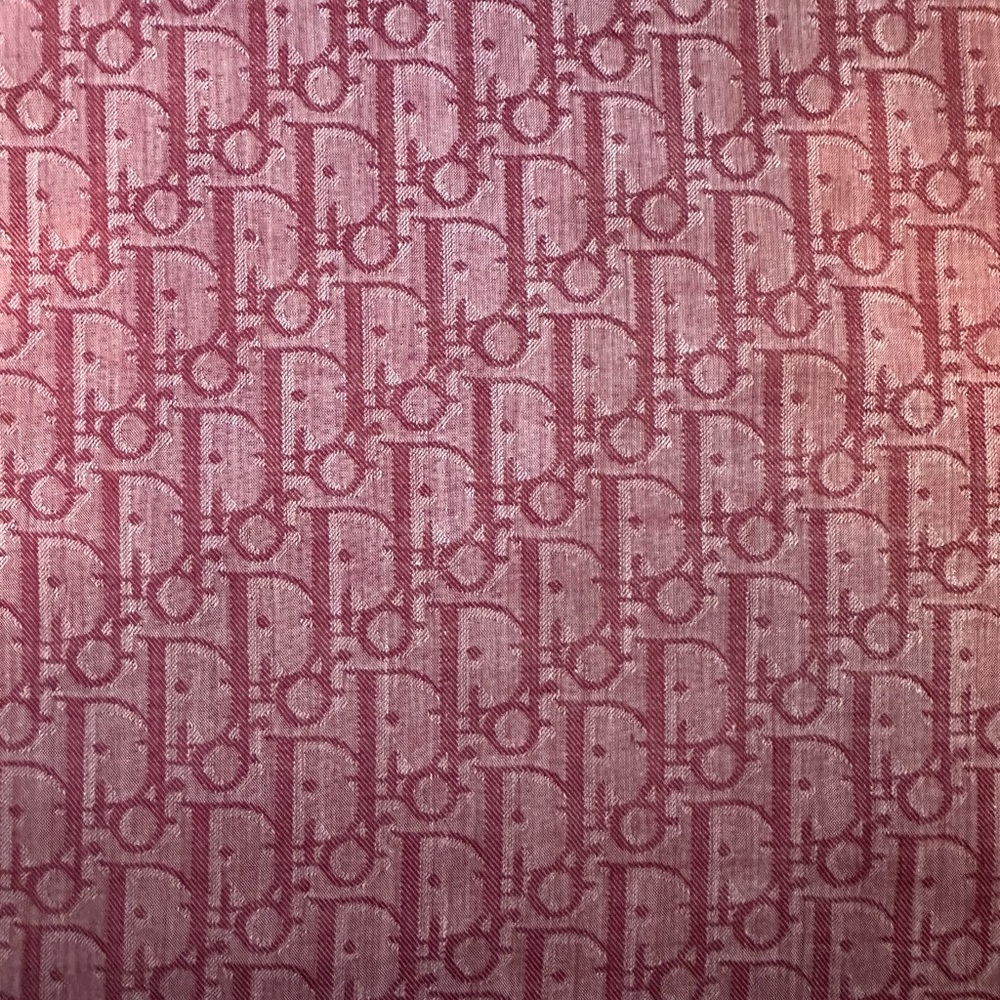 FREE Dior logo scarf used, cotton dry cleaned with a $400purchase - Picture 2 of 6